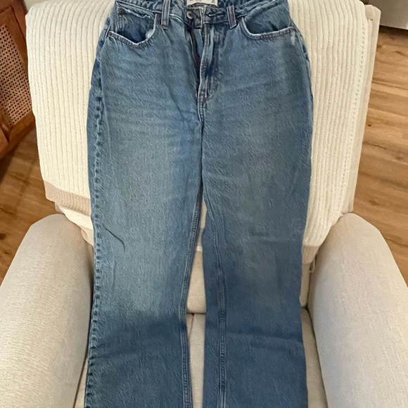 Abercrombie & Fitch Women's Straight Leg Blue Jeans - Picture 1 of 2